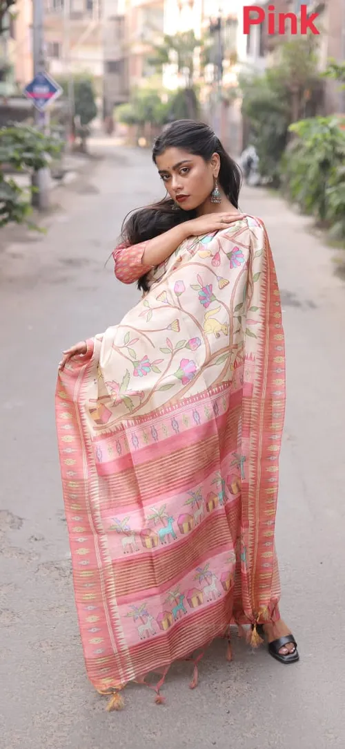 Soft Tussar Silk Saree